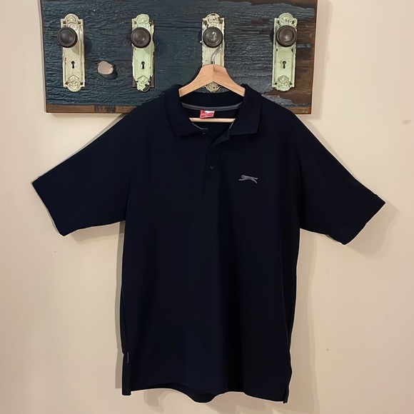 Slazenger Black Polo Shirt Size XXL - Picture 2 of 13